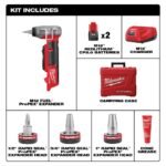 Milwaukee M12 FUEL ProPEX Expander Kit with 1/2inch-1inch RAPID SEAL ProPEX Expander Heads - Image 2