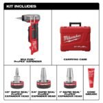 Milwaukee M12 FUEL ProPEX Expander with 1/2inch-1inch RAPID SEAL ProPEX Expander Heads (Bare Tool) - Image 2