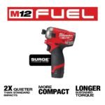 Milwaukee M12 FUEL SURGE 1/4 in. Hex Hydraulic Driver 2 Battery Kit - Image 3