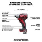 Milwaukee M18 2 Speed 1/4 Hex Impact Driver - (Bare Tool) - Image 2
