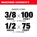 Milwaukee M18 Drum Machine for 3/8-1/2 Cable - Image 5