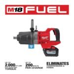 Milwaukee M18 FUEL 1 in. D-Handle High Torque Impact Wrench with ONE-KEY Kit - Image 3