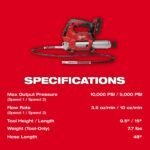 Milwaukee M18 FUEL 1/2in HighTorque Impact Wrench & Grease Gun Combo Kit - Image 10