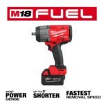 Milwaukee M18 FUEL 1/2in HighTorque Impact Wrench & Grease Gun Combo Kit - Image 3