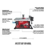 Milwaukee M18 FUEL 8-1/4 in. Table Saw with ONE-KEY (Bare Tool) - Image 7