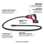 Milwaukee M18 FUEL 8' Concrete Pencil Vibrator Kit - Image 7