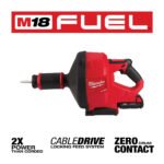 Milwaukee M18 FUEL Drain Snake W/ Cable-Drive Kit-A - Image 2
