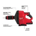 Milwaukee M18 FUEL Drain Snake W/ Cable-Drive Kit-A - Image 8