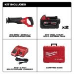 Milwaukee M18 FUEL SAWZALL Reciprocating Saw - 2 Battery XC5.0 Kit - Image 2