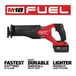 Milwaukee M18 FUEL SAWZALL Reciprocating Saw - 2 Battery XC5.0 Kit - Image 3