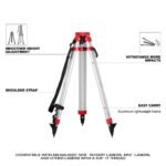 Milwaukee M18 Red Exterior Dual Slope Rotary Laser Level Kit with Receiver, Remote, Grade Rod & Tripod - Image 7