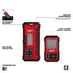 Milwaukee M18 Red Exterior Dual Slope Rotary Laser Level Kit with Receiver, Remote, Grade Rod & Tripod - Image 8