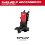 Milwaukee M18 Red Exterior Dual Slope Rotary Laser Level Kit with Receiver, Remote, Grade Rod & Tripod - Image 10